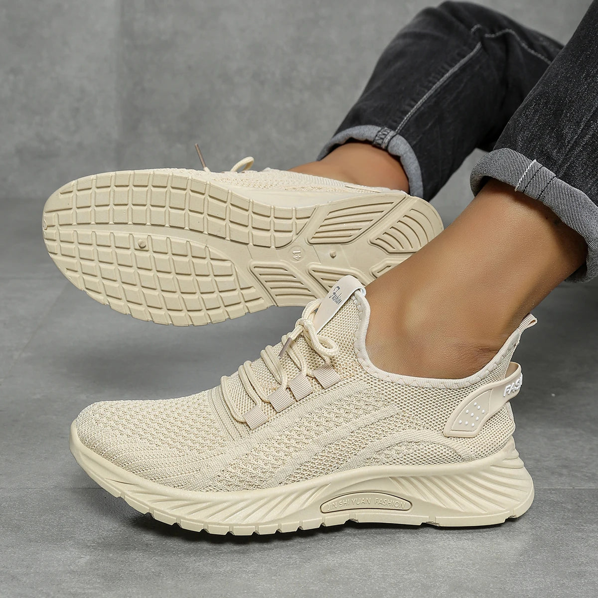 Women Casual Sneaker Fly Weave Upper Fashion Shoes