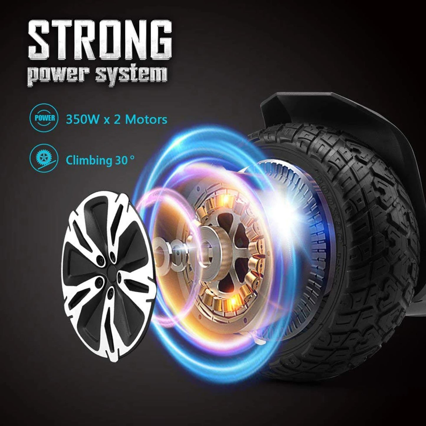 UL2272 Certified All-Terrain Hoverboard Self-Balancing Scooter With Bluetooth