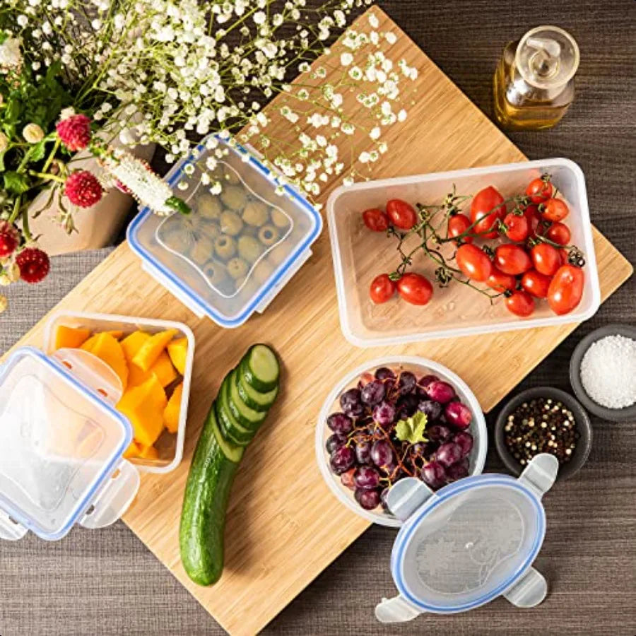 Air Tight 16 Piece Plastic Food Storage Containers Set