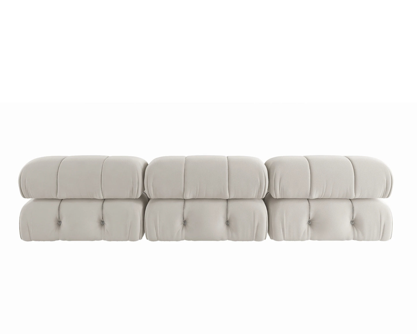 Sdorens Modern Velvet Modular Sectional Sofa 3 Seats