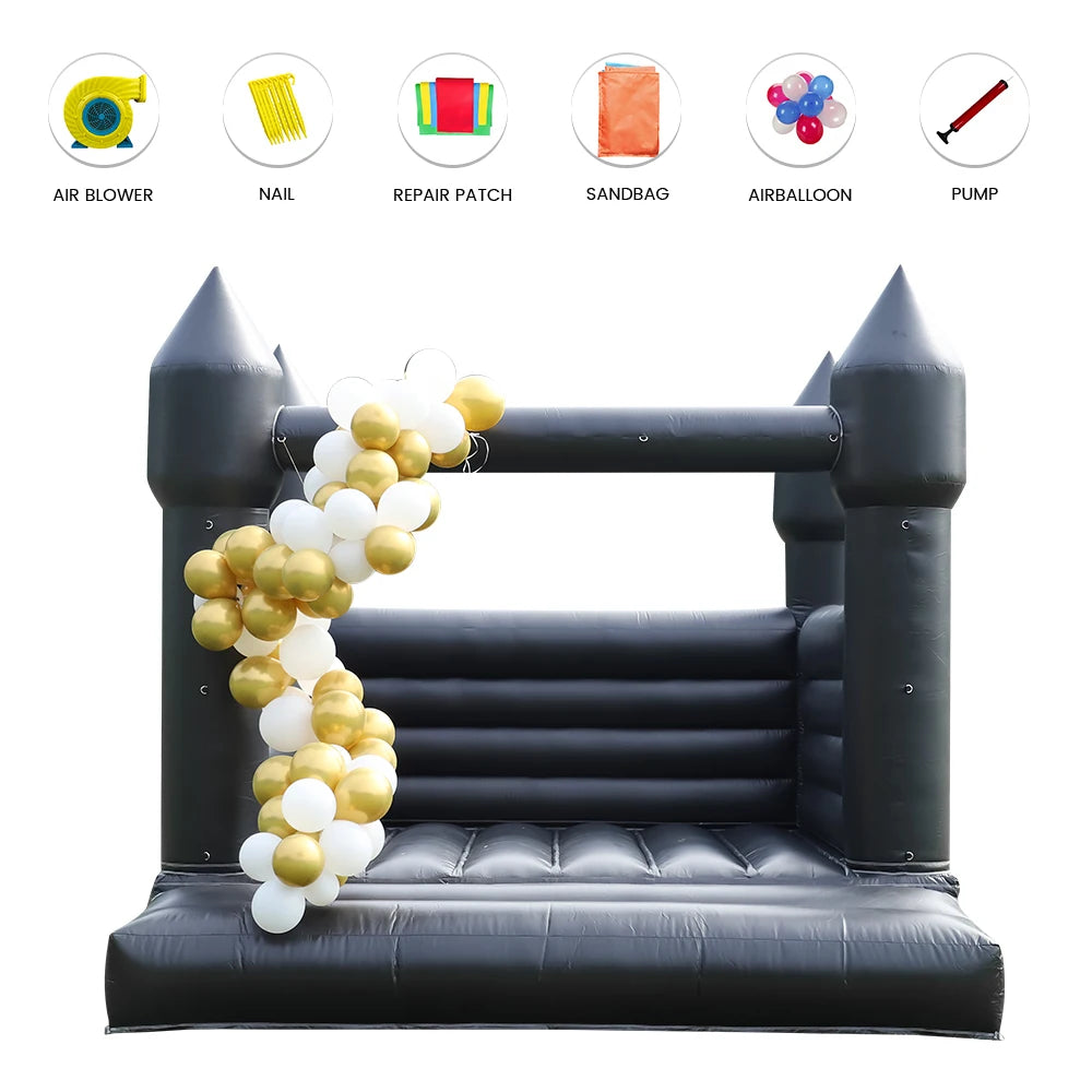 RTS Inflatable Giant Bounce House Castle For Kids Parties