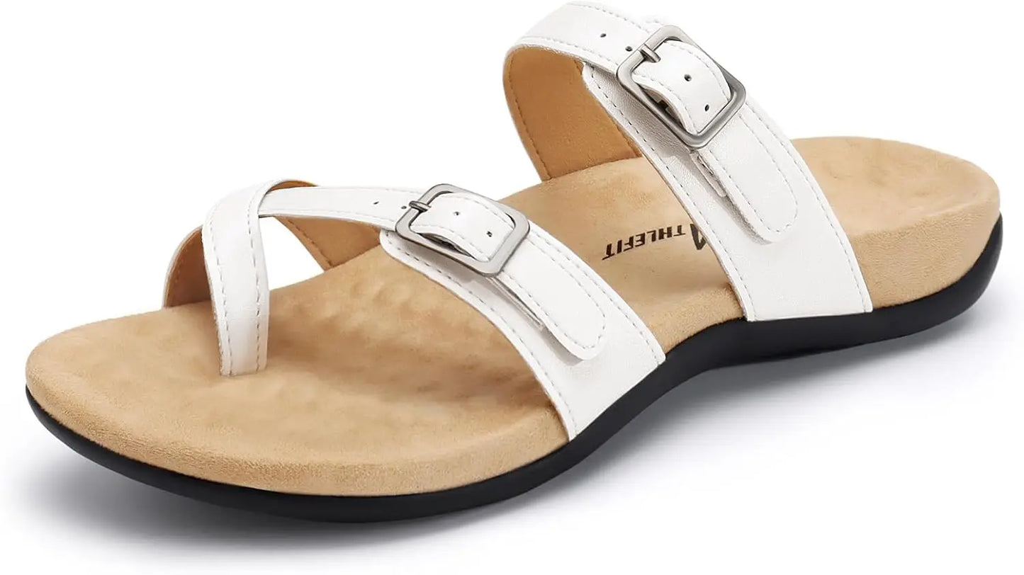 Orthopedic Womens Sandals With Arch Support And Adjustable Straps