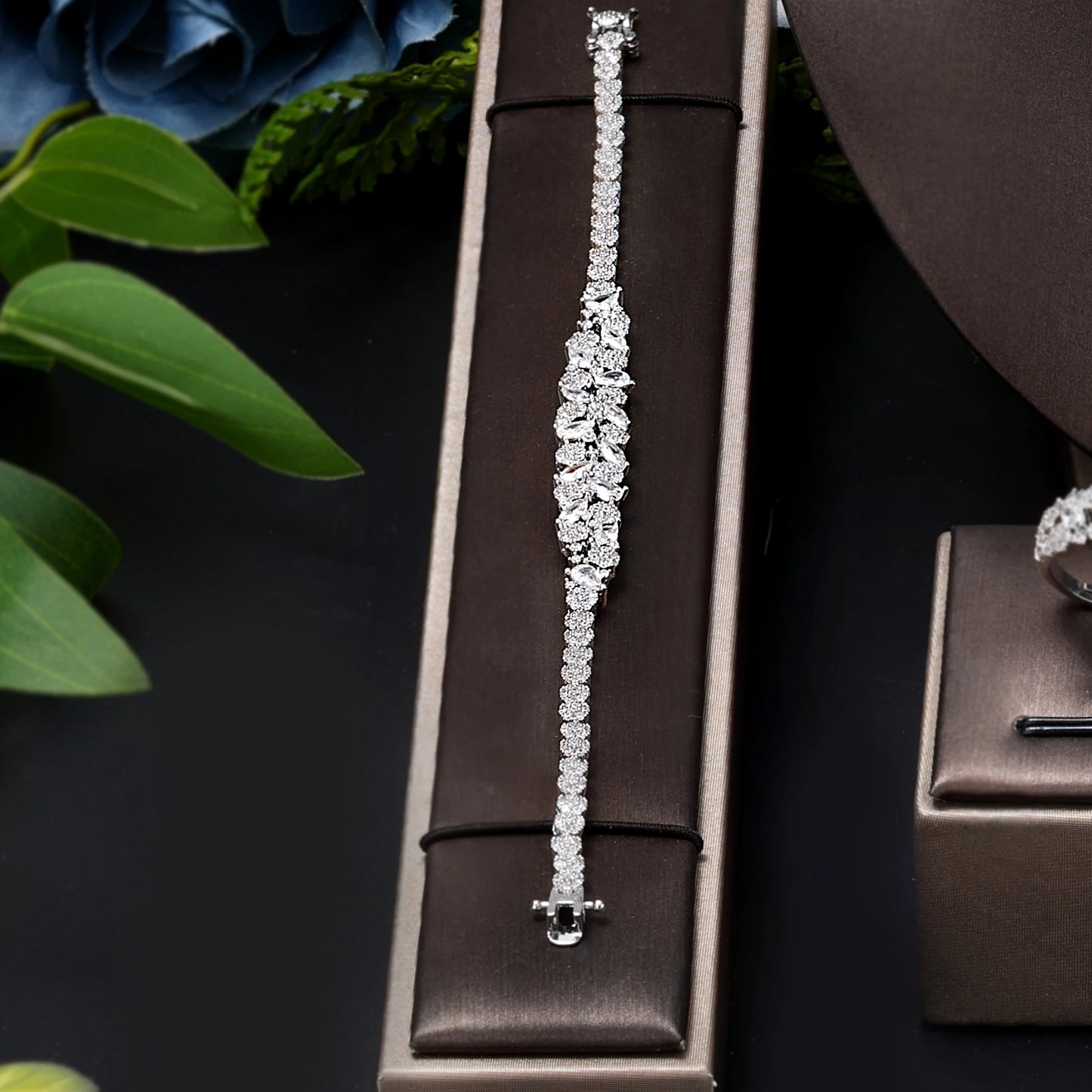 4-Piece Bridal Jewelry Set For Women With Cubic Zirconia