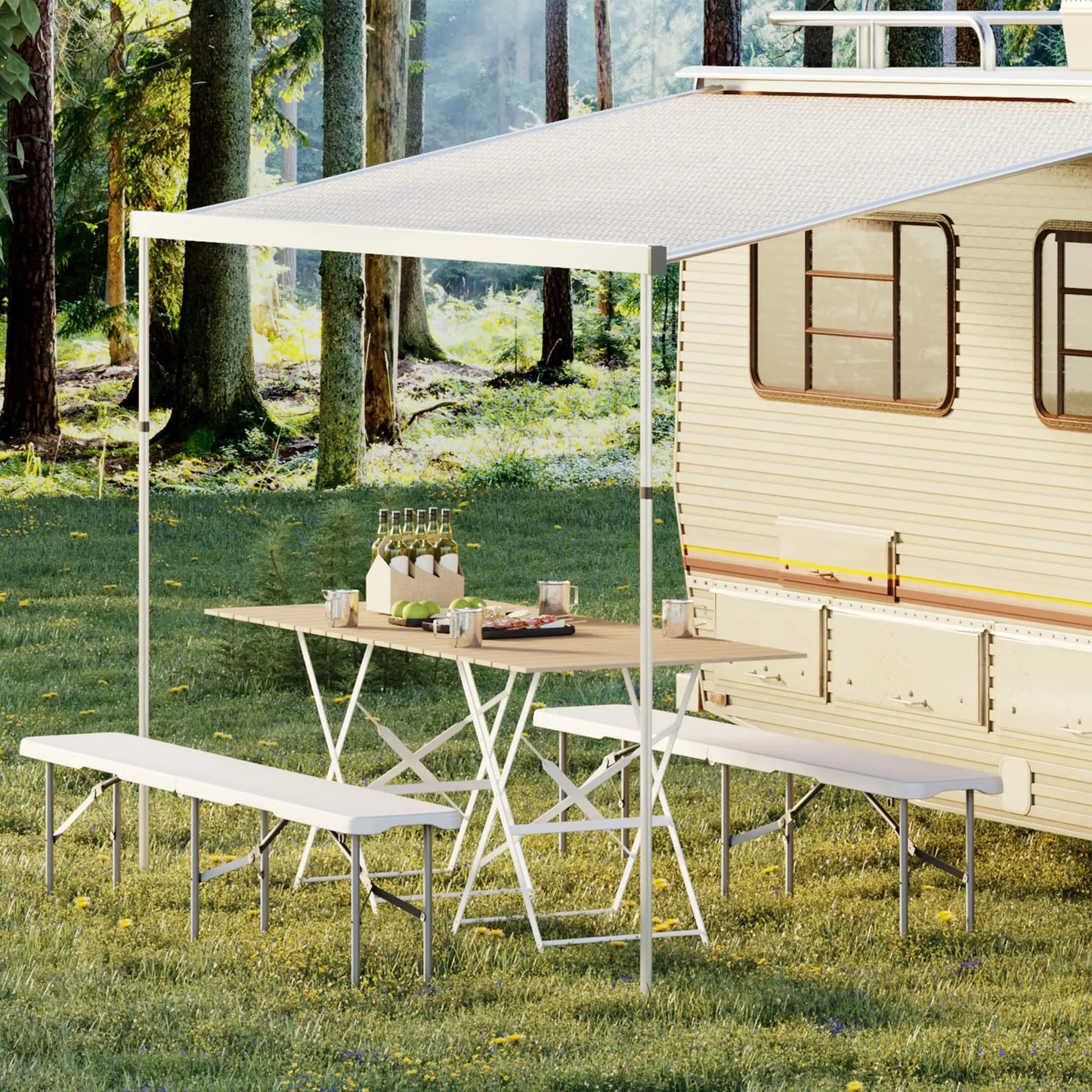 Studyset Portable Folding HDPE Bench For Outdoor Use