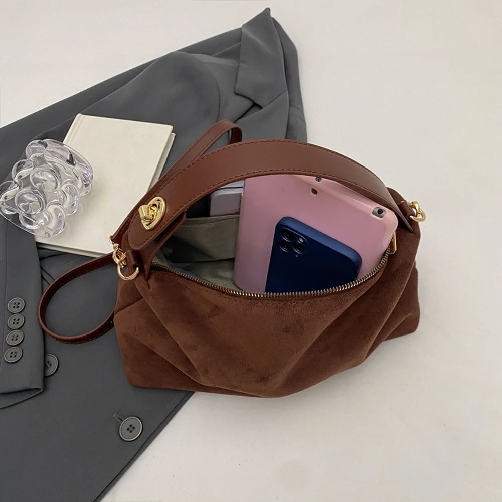 VAKIND Boston Tote Bag Faux Suede Leather For Women