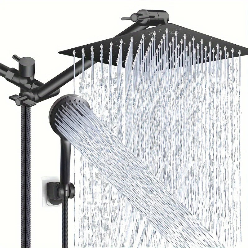 Rain Shower Head And Handheld Set With Three Modes