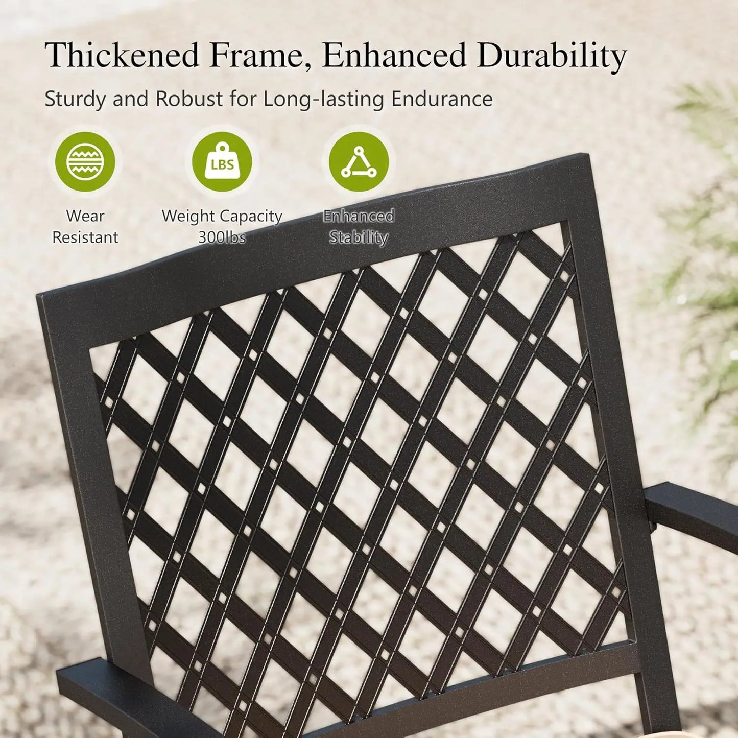 Round Metal Patio Dining Set Outdoor Weather Resistant Table And Chairs