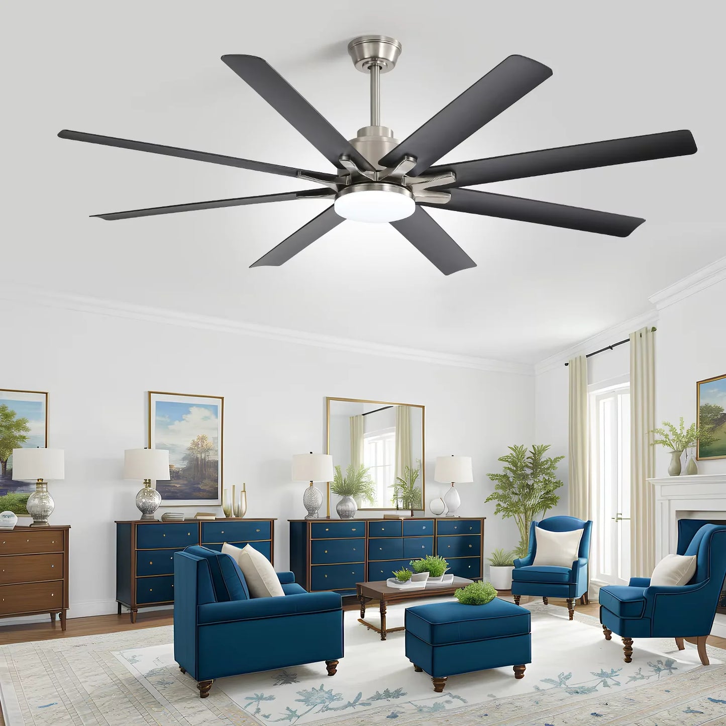 Sofucor Modern Ceiling Fan With Remote Control