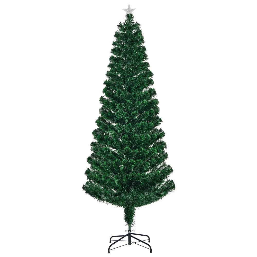 Color Fiber Optic Christmas Tree With LED Accent Lights