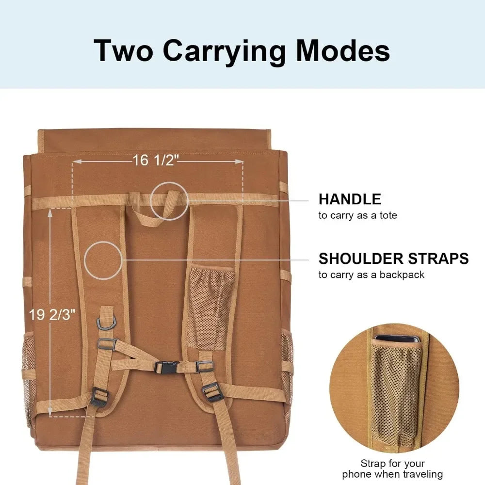 Hign Concerned Air Artist Backpack For Carrying Art Boards