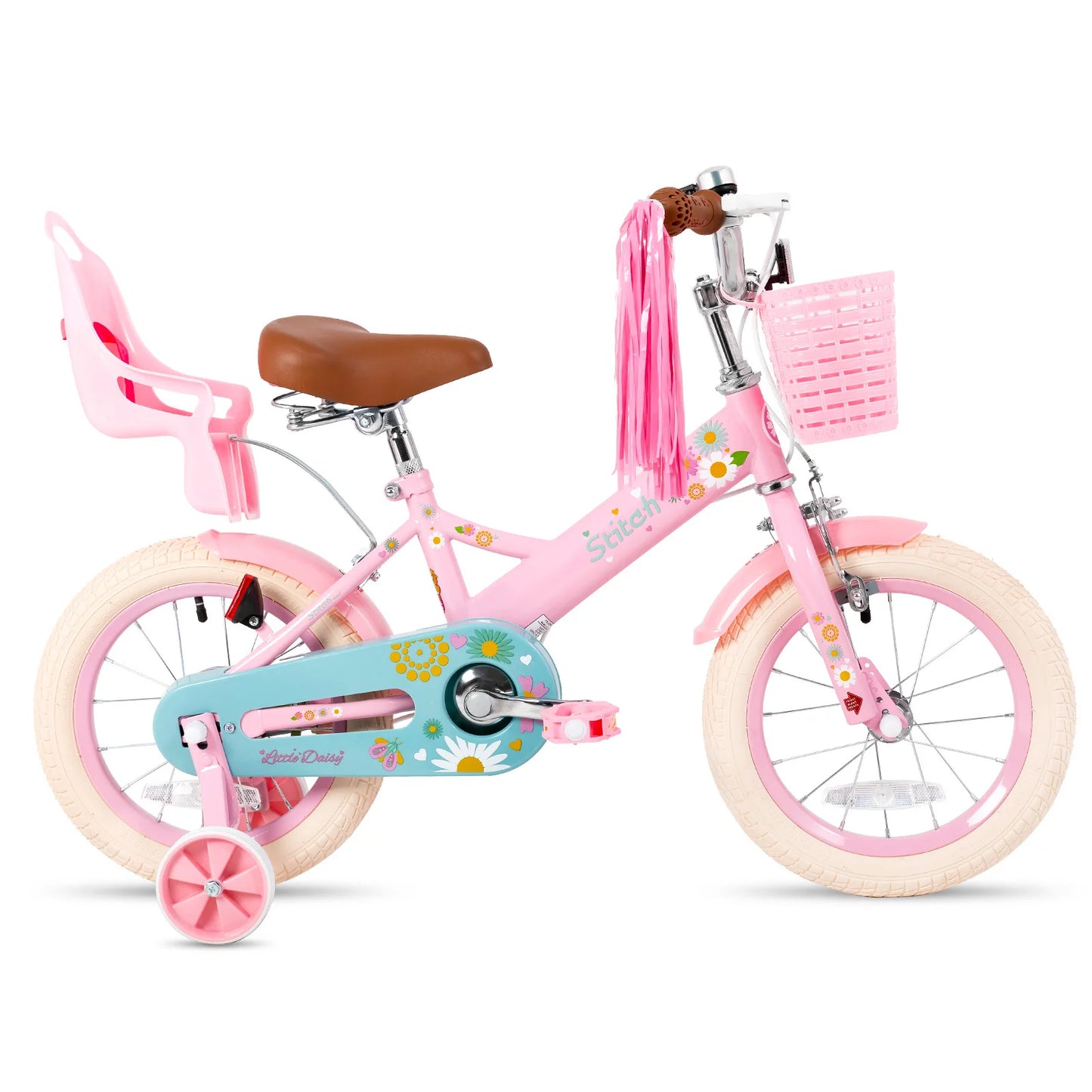 Joystar Kids Bike for Girls and Boys With Doll Bike Seat and Streamers