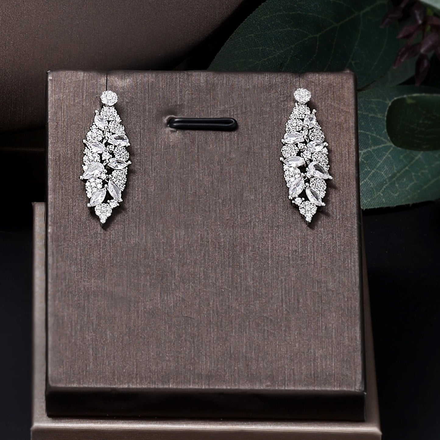 4-Piece Bridal Jewelry Set For Women With Cubic Zirconia