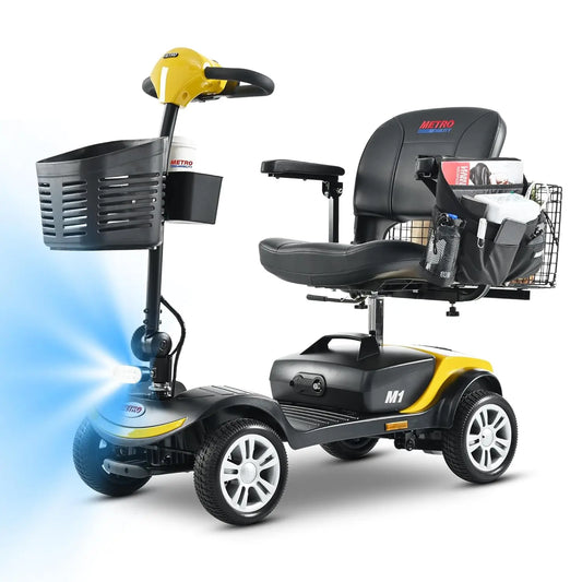 Four Wheel Powered Mobility Scooter 300 Pounds Capacity For Adults
