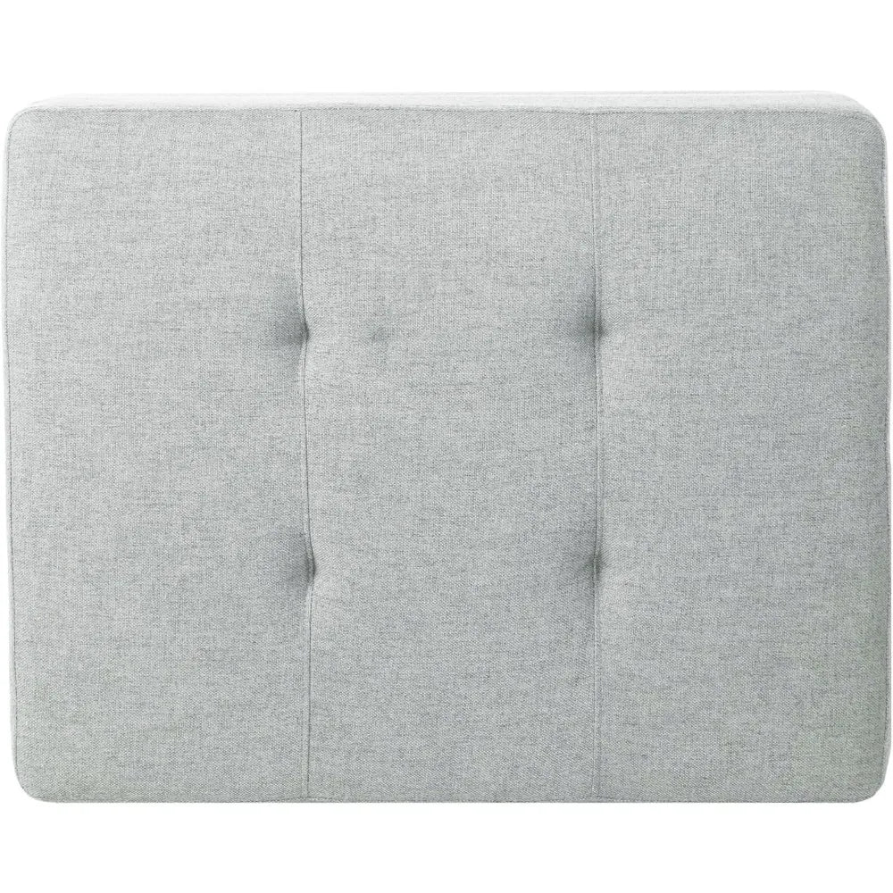 DAFIFY 3-in-1 Foot Stool Ottoman End Table Padded Fabric Upholstery