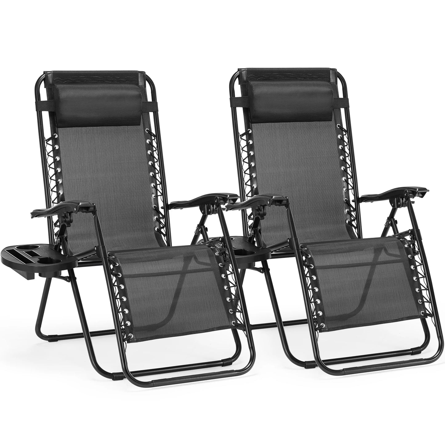 JHK Zero Gravity Portable Recliner For Outdoor Patio Lounge Chair
