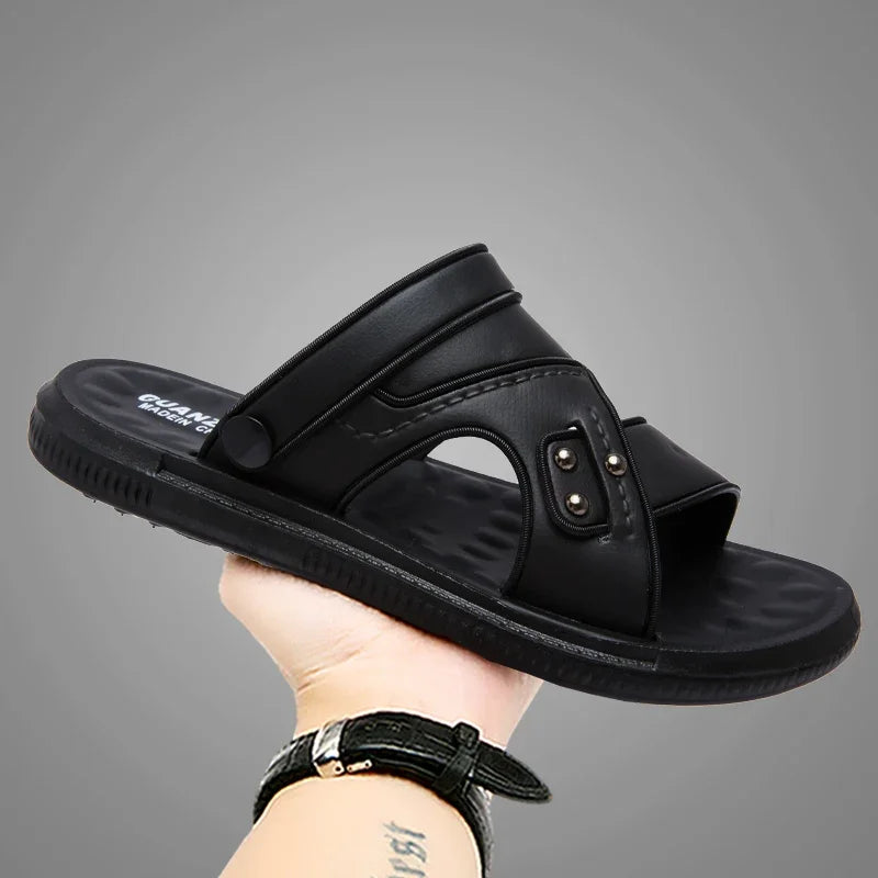 WIENJEE Men Sandals Open Toe Casual Beach Walking Shoes