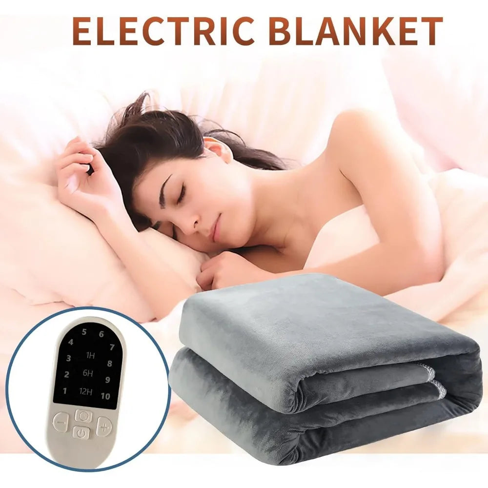 Craft of Weaving Heated Electric Blanket Throw With Multiple Settings