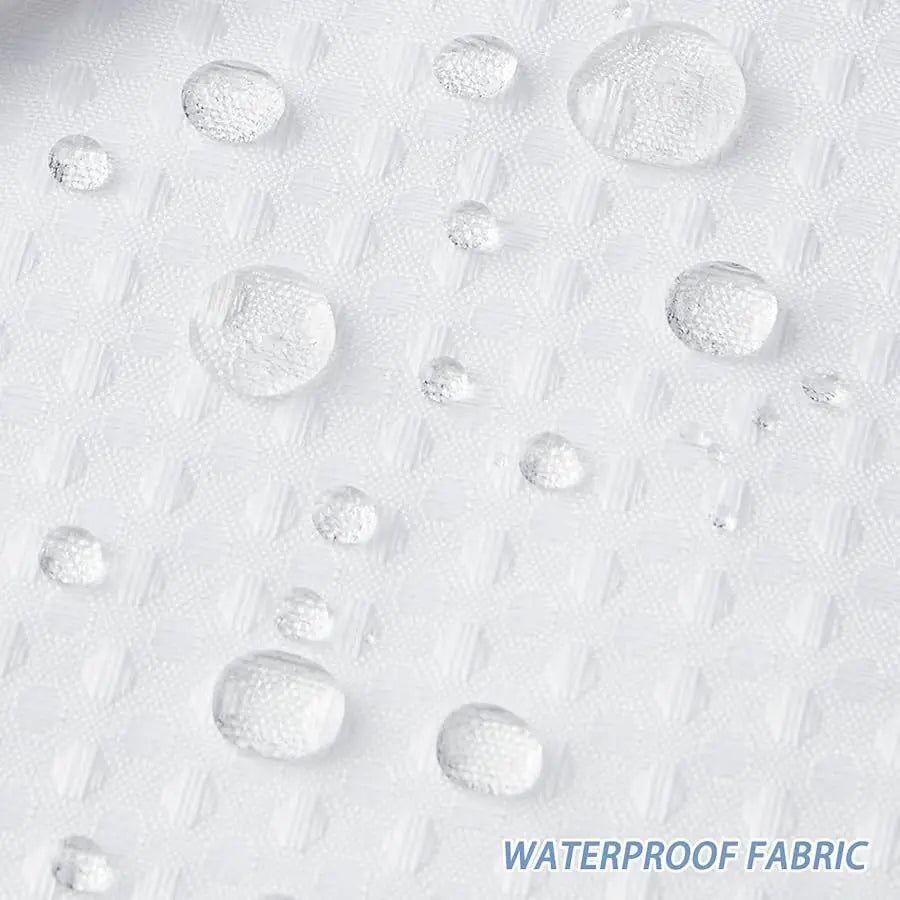 Guangdong Waffle Weave No Hook Shower Curtain Set With Liner