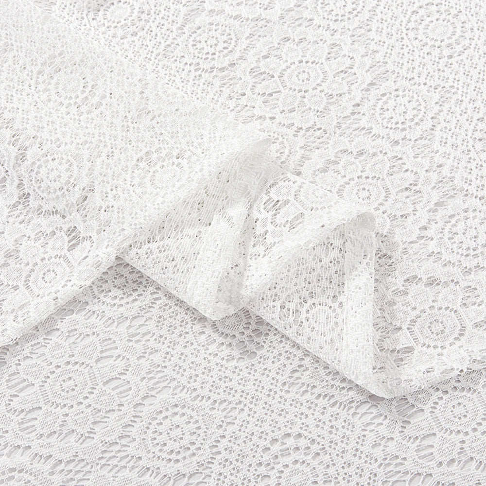 Jiangsu Tulle Circle Pattern Sheer Voile Curtains 2-Pack