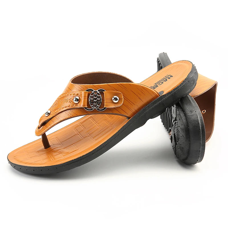 Men's Flip Flops Summer Slippers Outdoor Beach Shoes Comfortable
