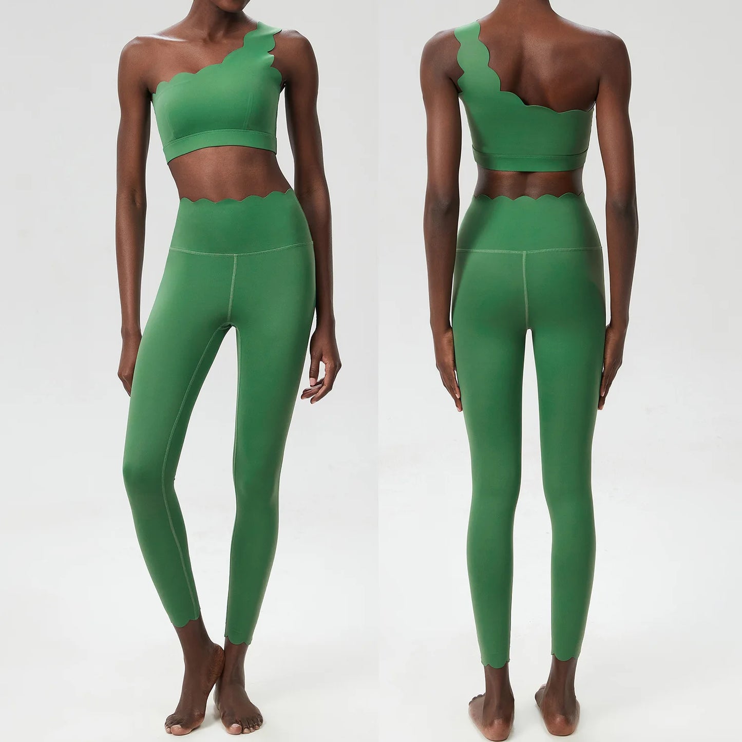 Two Piece Women's Fitness Yoga Set Quick Dry Breathable Sportswear