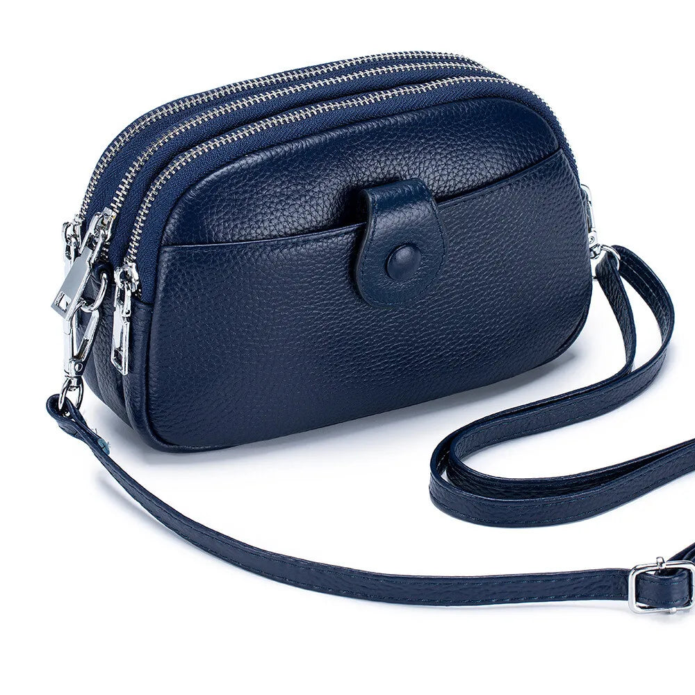 NONECN Women's Crossbody Bag PU Leather Wallet Zipper