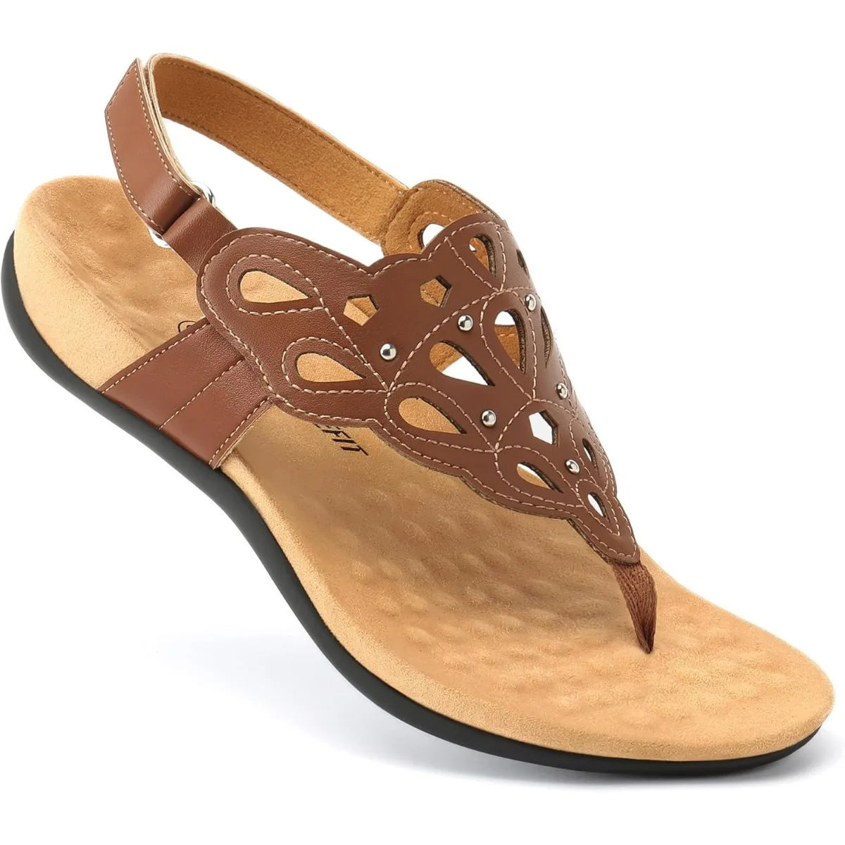 Orthopedic Womens Sandals With Arch Support And Adjustable Thong Sandals