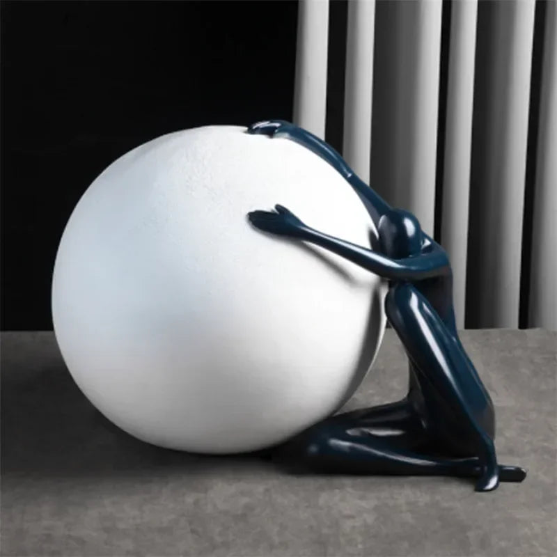 Italian Balloon Table Lamp Humanoid Design Living Room