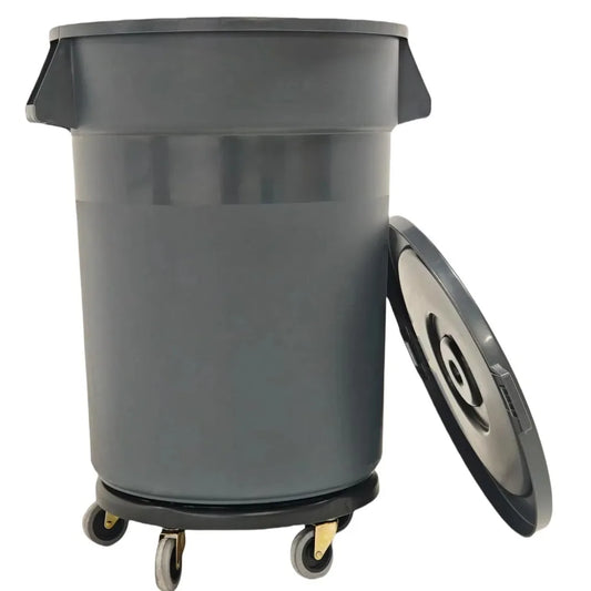 Outdoor Trash Can With Lid And Wheels