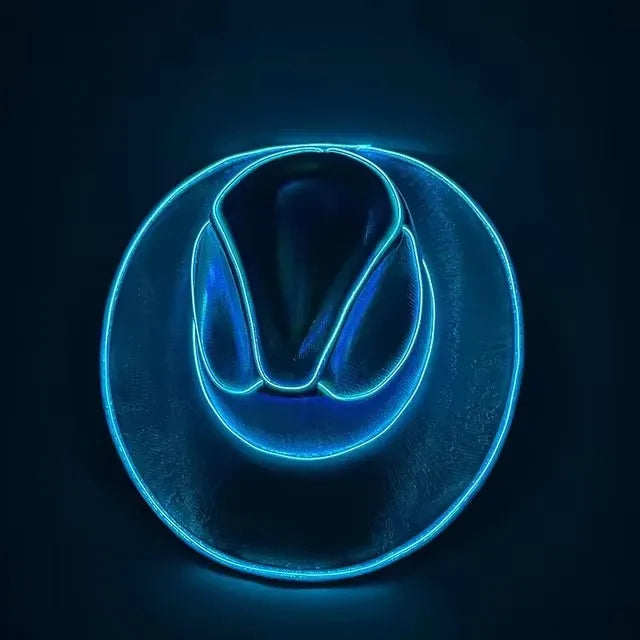 Pearlescent LED Cowboy Hat For Parties And Dancing
