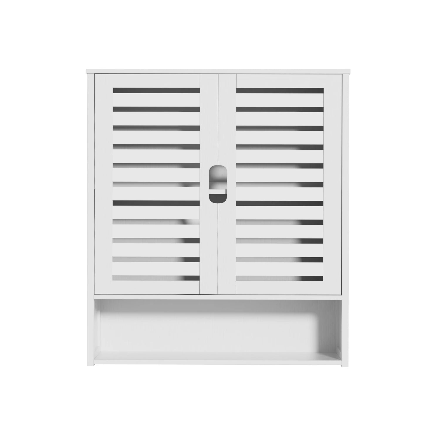 Wisfor Bamboo Wall Mounted Bathroom Cabinet Organizer