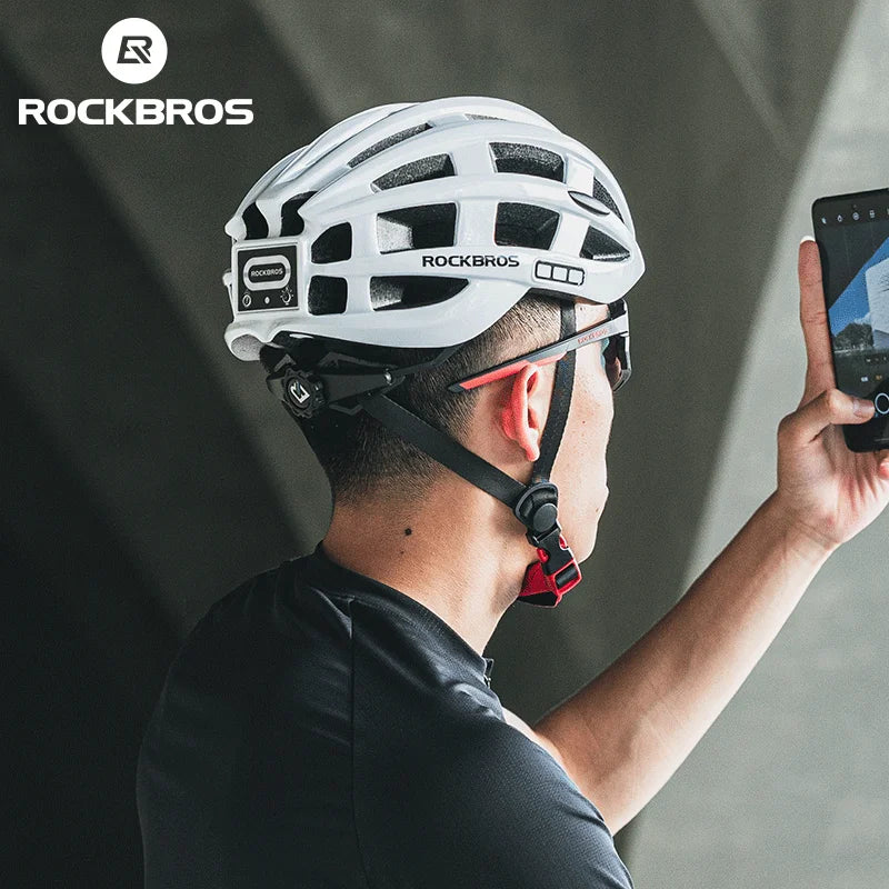 ROCKBROS Cycling Light Helmet USB Rechargeable LED