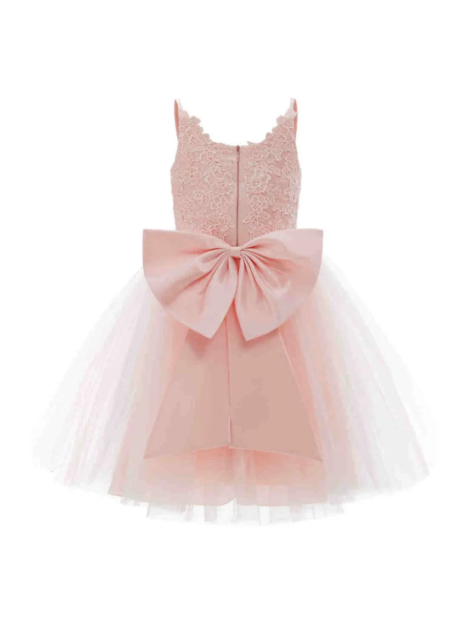 Abaowedding Flower Girl Tutu Dress With Spaghetti Straps And Bow