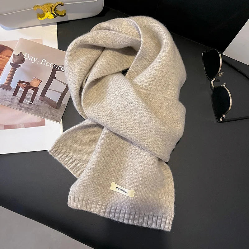 Women's Knitted Wool Scarf Winter Warm Shawl