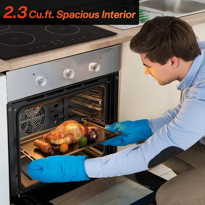 Electric Wall Oven With Convection And Mechanical Knob Control