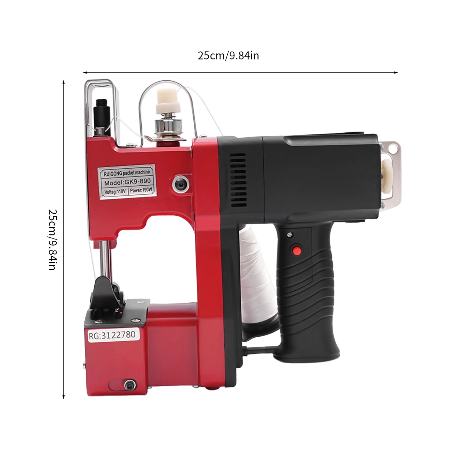 Hign Concerned Portable Electric Bag Stitching Closer 110V