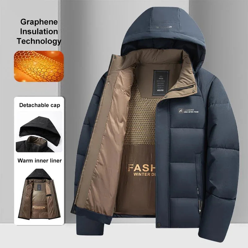 Ningxia Fujian Graphene Warm Windproof Jacket For Men