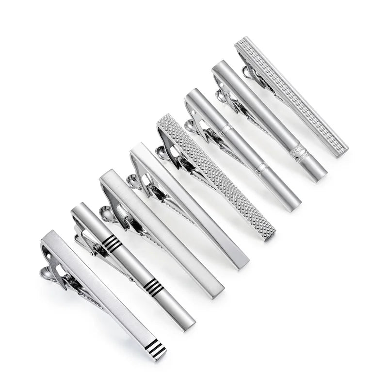 Tie Clips Set With Gift Box For Wedding Gifts Cufflinks