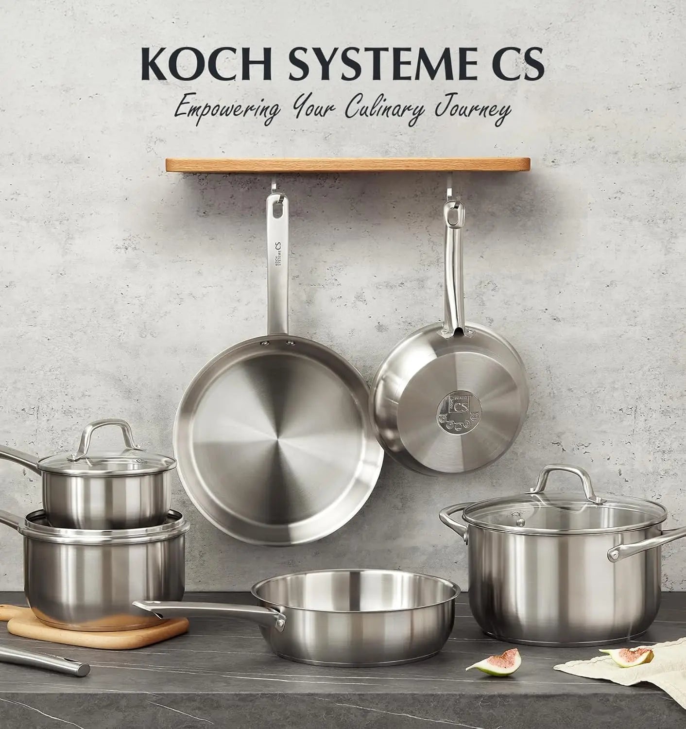 Koch Systeme CS Stainless Steel Cookware Set Induction Oven Safe