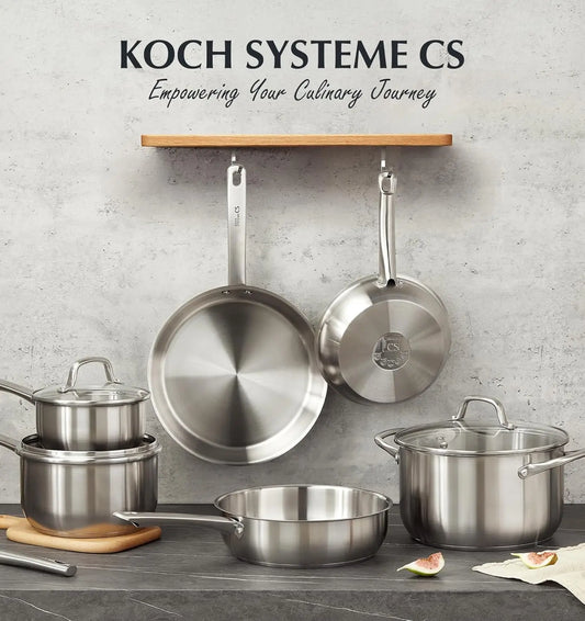 Koch Systeme CS Stainless Steel Cookware Set Induction Oven Safe