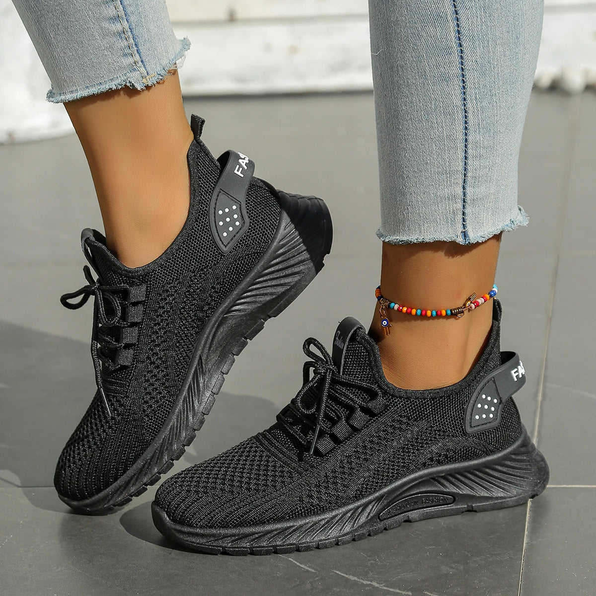 Women Casual Sneaker Fly Weave Upper Fashion Shoes