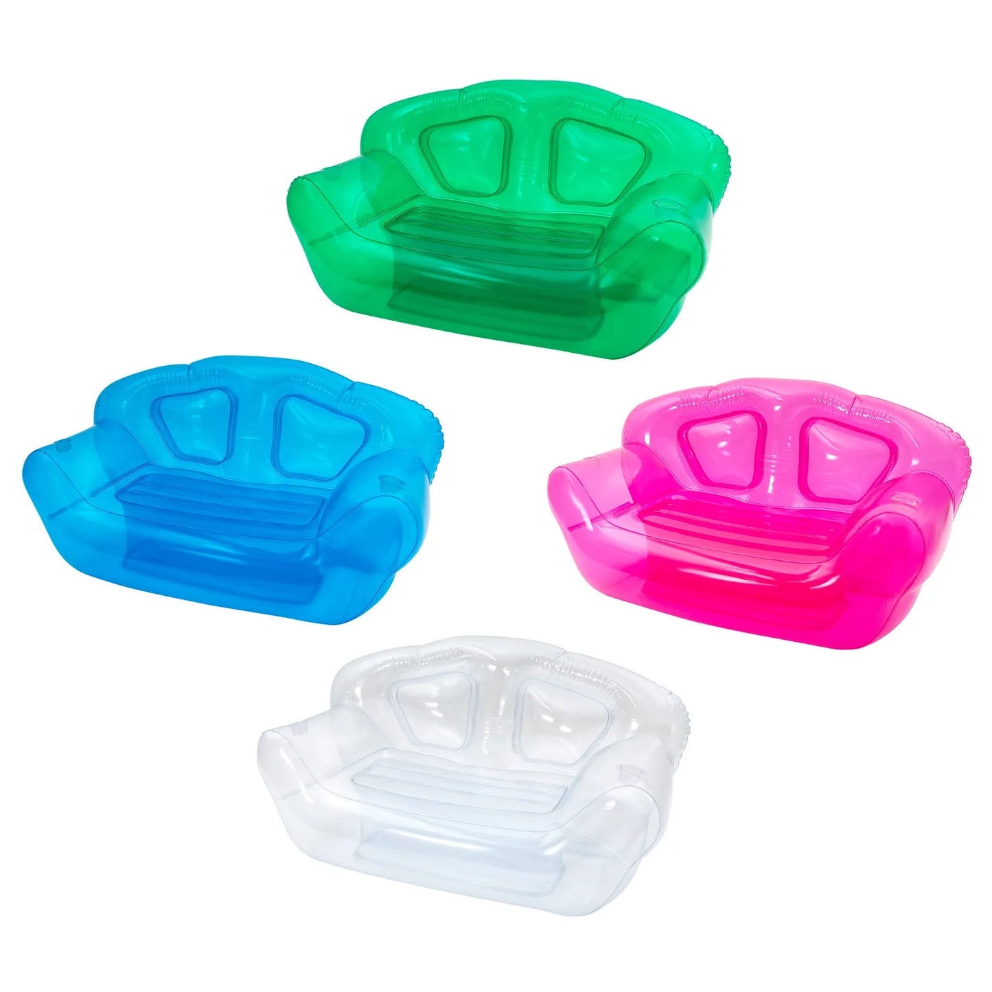 Bymaocar Inflatable Sofa Seat PVC Outdoor Lounge 3-Valve