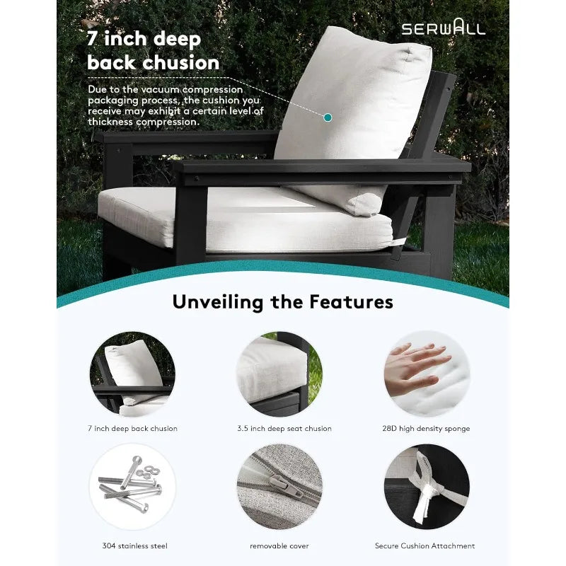 Serwall 7 Piece Outdoor Sectional Sofa Set All Weather