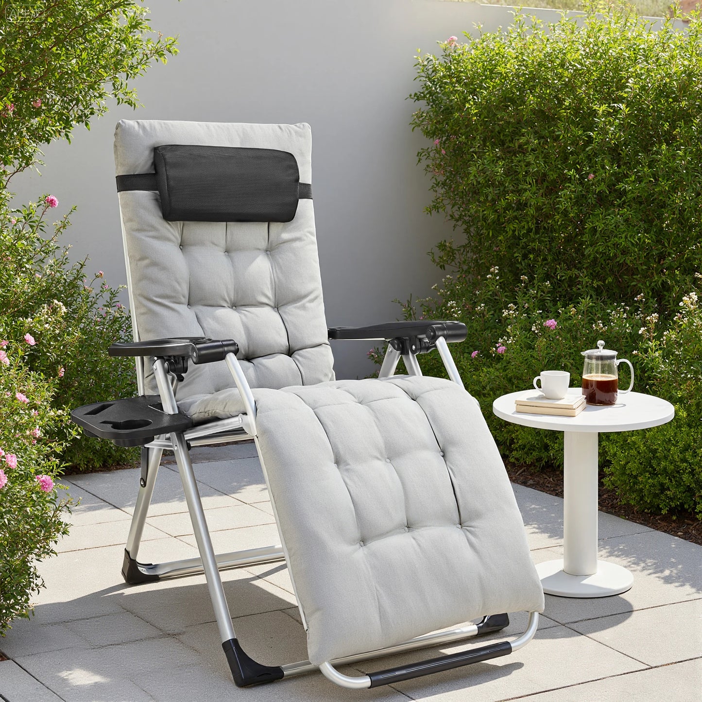 JHK Zero Gravity Portable Recliner For Outdoor Patio Lounge Chair