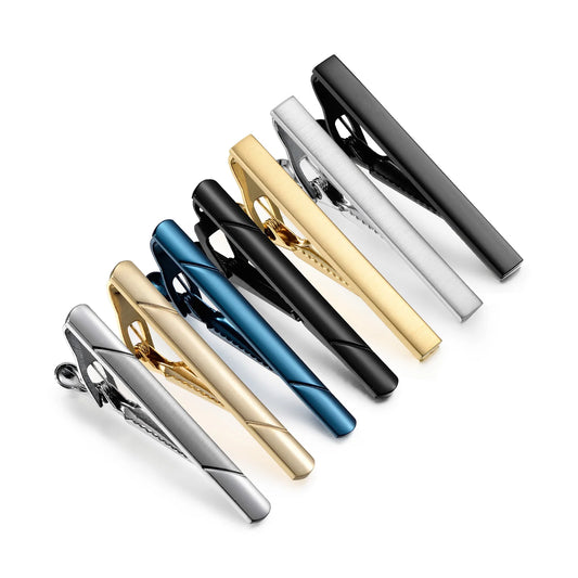 Tie Clips Set With Gift Box For Wedding Gifts Cufflinks