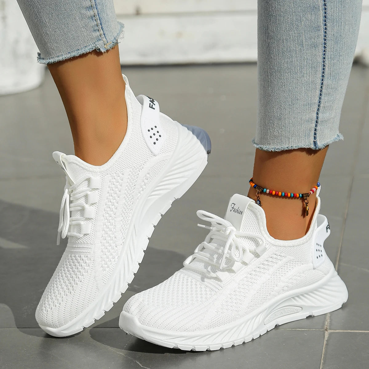 Women Casual Sneaker Fly Weave Upper Fashion Shoes