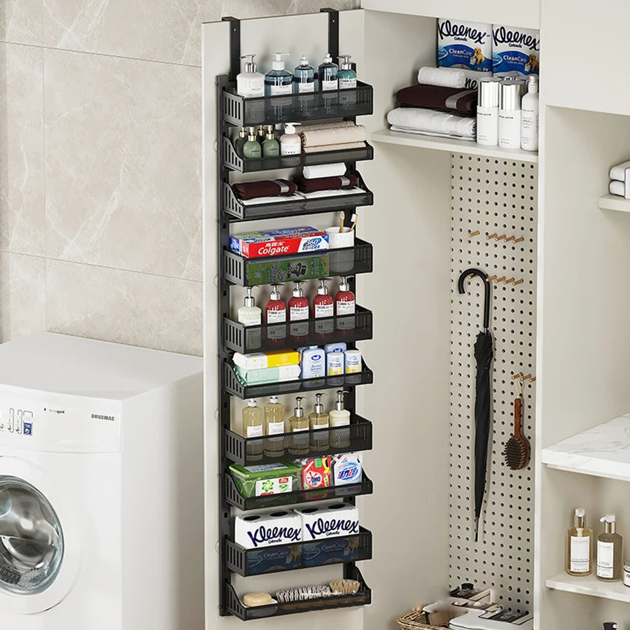 TWISTER.CK Over The Door Pantry Organizer 10 Tier Heavy Duty Metal Rack