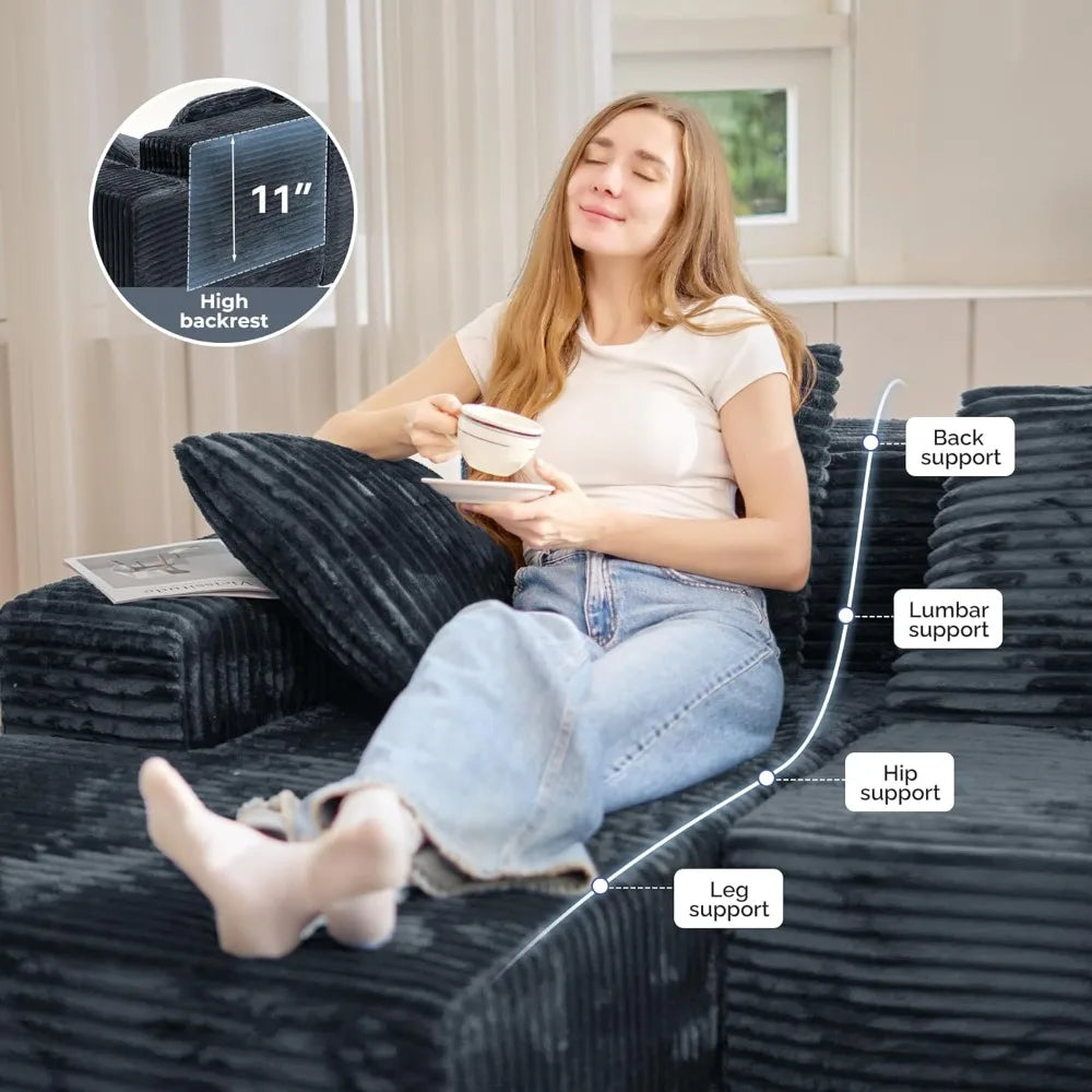 RBXC U Shaped Modular Cloud Sofa For Living Room Space