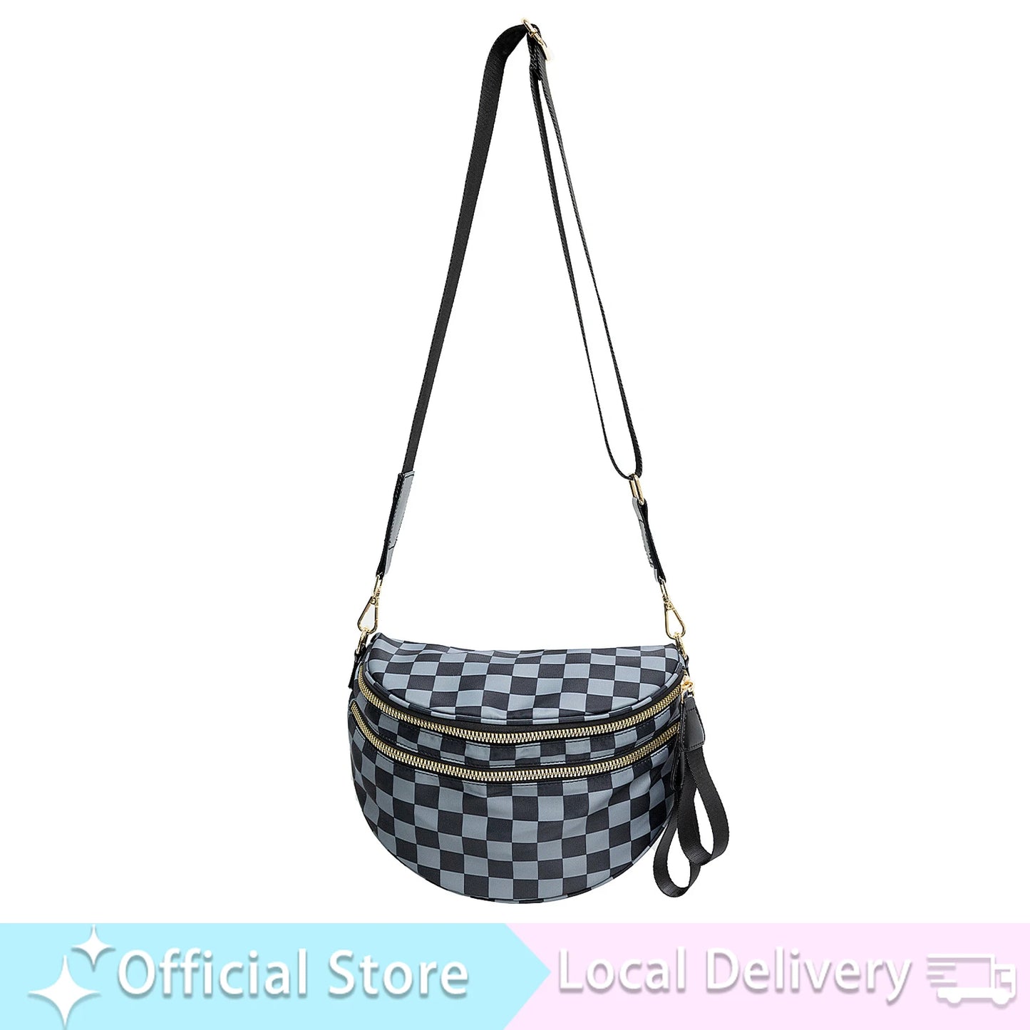 DOYOGICN Nylon Bum Bag Fanny Pack Iris Design