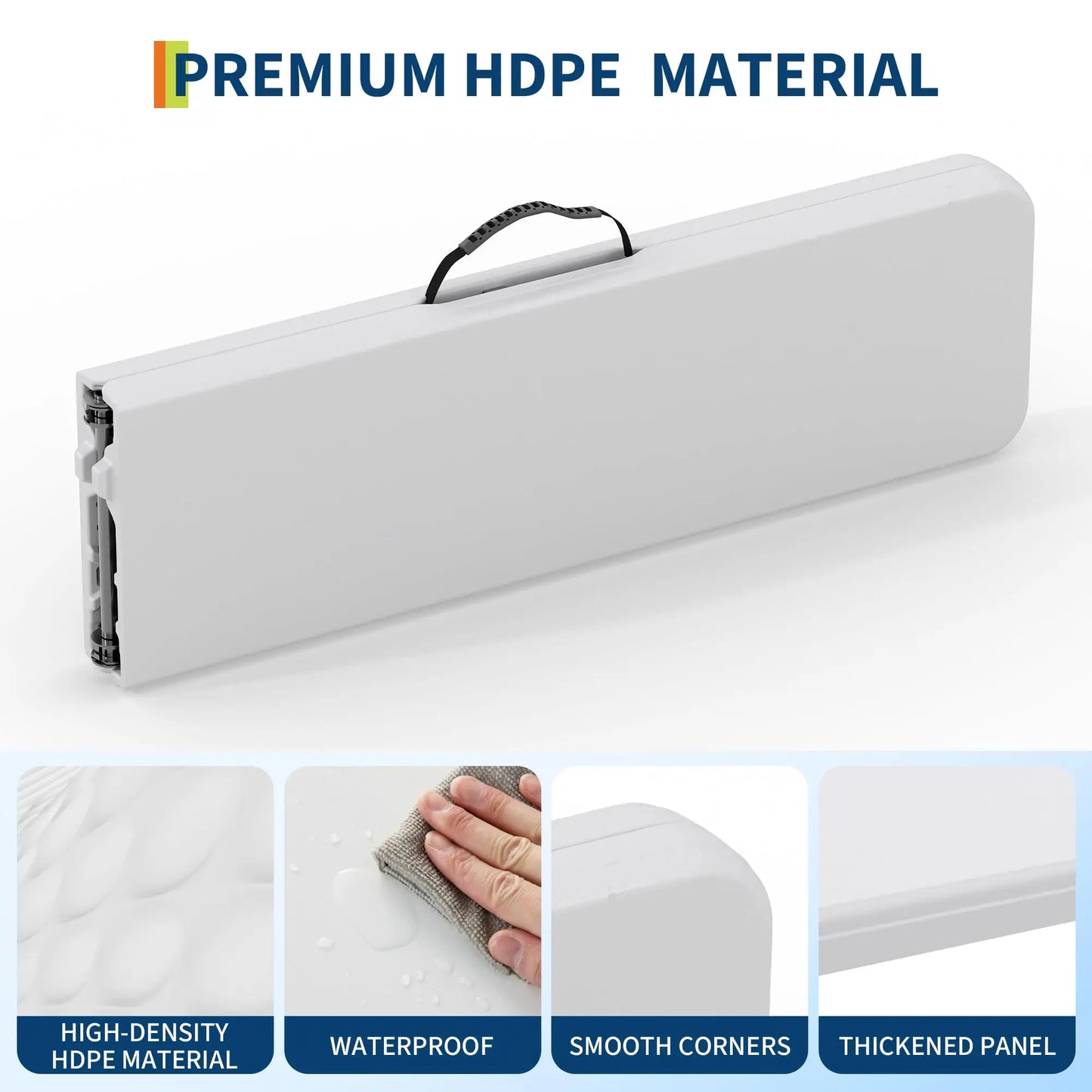 Studyset Portable Folding HDPE Bench For Outdoor Use